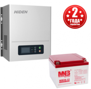 Комплект ИБП Hiden Control HPS20-0312N (Настенный ИБП, мощностью 300 Вт, 20 минут автономии)