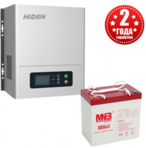 Комплект ИБП Hiden Control HPS20-0312N (Настенный ИБП, мощностью 300 Вт, 1 час автономии)
