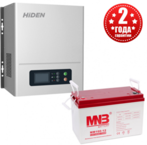 Комплект ИБП Hiden Control HPS20-0612N (Настенный ИБП, мощностью 600 Вт, 1 час автономии)