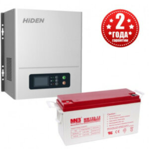 Комплект ИБП Hiden Control HPS20-1012N (Настенный ИБП, мощностью 1000 Вт, 45 минут автономии)