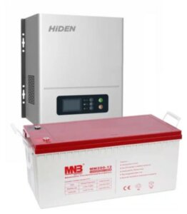 Комплект ИБП Hiden Control HPS20-1012N (Настенный ИБП, мощностью 1000 Вт, 1 час автономии)